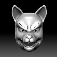 kitsune mask | 3D