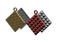 Square dimond cut pendant | 3D