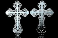 Openwork Jewelry Cross 3D print model STL  OBJ | 3D