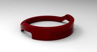 Painter Female Ring Red | 3D