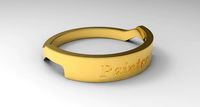 Painter Female Ring Gold | 3D