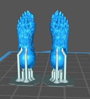 Female Furry Feet for Marvel Legends 1 12 Scale Figures | 3D