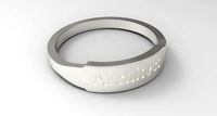 Architect Female Ring Silver | 3D
