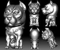 Pit Bull 3D STL file printable Bully | 3D