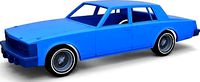 Diecast shell Cadillac Seville 1979 4 doors Scale 1 to 25 | 3D