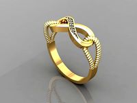 T184- Diamond ring | 3D