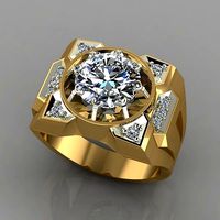 mens signet ring many sizes 0152 | 3D