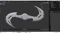 Shredder Throwing Glaive from Blade 2 | 3D