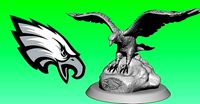 Statue The Philadelphia Eagles - NFC - CNC Wood | 3D
