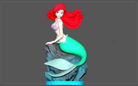 ARIEL LITTLE MERMAID DISNEY ANIMATION CHARACTER STATUE | 3D
