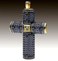 Cross Black and White | 3D