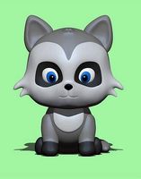 Cute Raccoon | 3D
