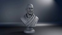 Mahatma Gandhi Statue | 3D