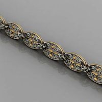 bracelet with engraving 0144 | 3D