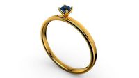 Ring - Solitary Gold Collection | 3D