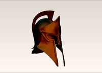 Ancient sparta greek army helmet | 3D