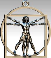 Vitruvian Man pendant 3d model | 3D