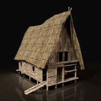 Next Gen AAA FANTASY MEDIEVAL WOODEN HOUSE VILLAGE THATCHED HUT