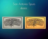 San Antonio Spurs  logo relief  | 3D