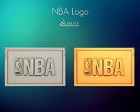 NBA logo relief | 3D