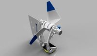Advanced Horizontal Axis Wind Turbine | 3D