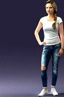 Girl in casual cloth posed 0421-1