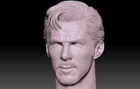 Doctor Strange head Benedict Cumberbatch | 3D