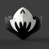 Freefire king skull mask for face from freefire game | 3D