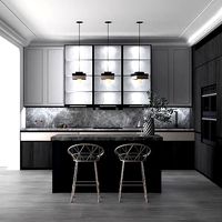Modern Kitchen Full Furniture Scene