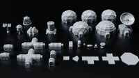 Planetbase Terrain Set | 3D