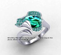 Safflower flower ring ver1 | 3D