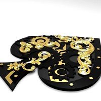 Decorative ace of spades | 3D