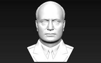 Benito Mussolini bust 3D printing ready stl obj formats | 3D