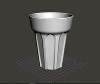 Pokal glass cup | 3D