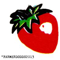 Strawberry LSD tab signet ring | 3D