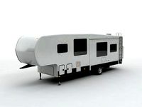 Fifth Wheel Travel Trailer Toy Hauler 1-Axle
