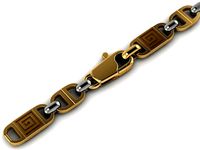 beautiful chain or bracelet  greek pattern meander | 3D