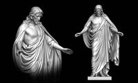 Resurrected Jesus Statue | 3D