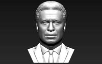 John Travolta bust 3D printing ready stl obj formats | 3D