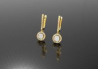 Luxury wedding earring | 3D