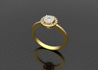 Luxury wedding ring | 3D
