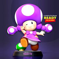 Toadette - Super Mario Fanart | 3D