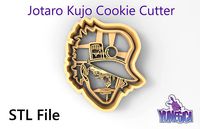 Jotaro Kujo from JoJo s Bizarre Adventure Cookie Cutter STL file | 3D