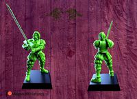 Landsknecht with flameberge | 3D