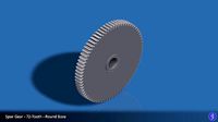 72-Tooth Spur Gear 03 | 3D