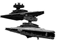 Imperial Star Destroyer I and II Star Wars - High Details Level