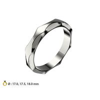 N143 Infinito Wedding band | 3D