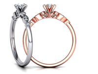Milgrain Delicate Six-Prong Engagement ring 3dmodel | 3D