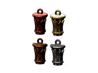 Egyptian Papyrus Leaves Capital Pendants | 3D
