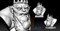 Goblin King Bust  | 3D